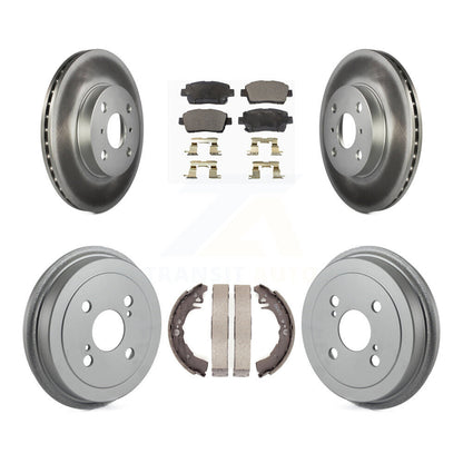 [Avant + Arrière] Kit de disque (revêtu) et plaquette (semi-métallique) de frein pour 2001-2005 Toyota Echo KGF-102349