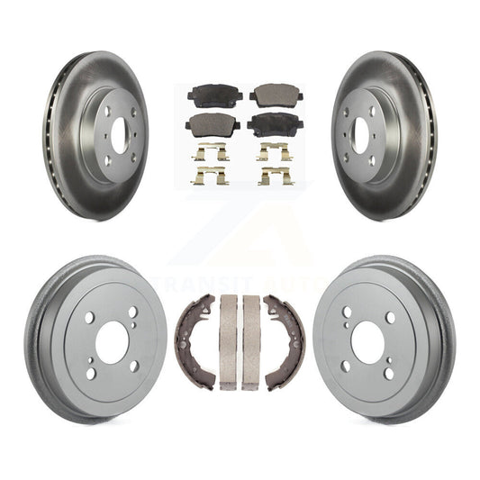 [Avant + Arrière] Kit de disque (revêtu) et plaquette (semi-métallique) de frein pour 2001-2005 Toyota Echo KGF-102349