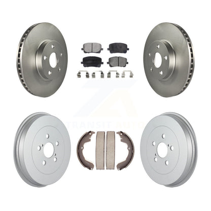 [Avant + Arrière] Kit de disque (revêtu) et plaquette (semi-métallique) de frein pour Toyota Matrix Pontiac Vibe KGF-102350