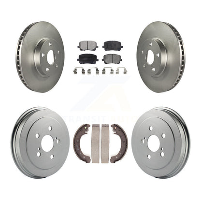 [Avant + Arrière] Kit de disque (revêtu) et plaquette (semi-métallique) de frein pour Toyota Corolla KGF-102351
