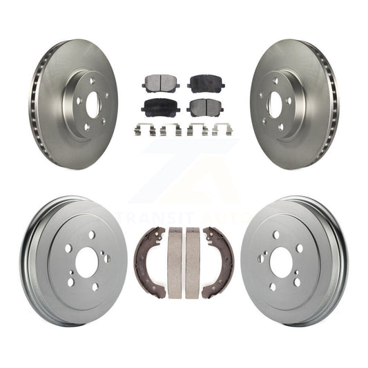 [Avant + Arrière] Kit de disque (revêtu) et plaquette (semi-métallique) de frein pour Toyota Corolla KGF-102351