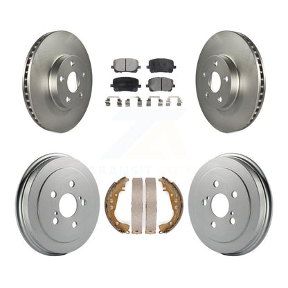 [Avant + Arrière] Kit de disque (revêtu) et plaquette (semi-métallique) de frein pour Toyota Corolla KGF-102352