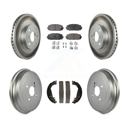 [Avant + Arrière] Kit de disque (revêtu) et plaquette (semi-métallique) de frein pour Toyota Yaris KGF-102355