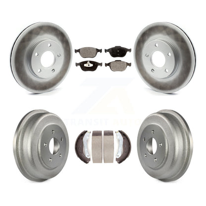 [Avant + Arrière] Kit de disque (revêtu) et plaquette (semi-métallique) de frein pour 2010-2013 Ford Connect KGF-102357