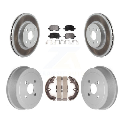 [Avant + Arrière] Kit de disque (revêtu) et plaquette (semi-métallique) de frein pour Toyota Corolla Chevrolet Prizm KGF-102359