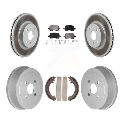 [Avant + Arrière] Kit de disque (revêtu) et plaquette (semi-métallique) de frein pour 2002 Toyota Corolla From 04 02 KGF-102360