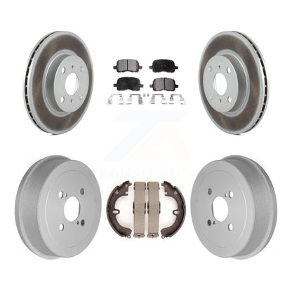 [Avant + Arrière] Kit de disque (revêtu) et plaquette (semi-métallique) de frein pour Toyota Corolla KGF-102361