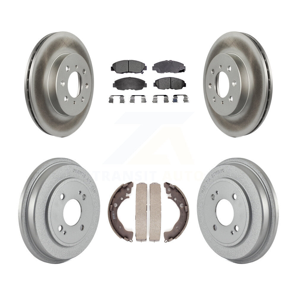 [Avant + Arrière] Kit de disque (revêtu) et plaquette (semi-métallique) de frein pour Honda Insight KGF-102371