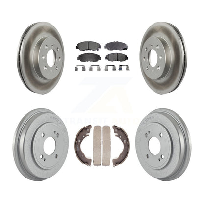[Avant + Arrière] Kit de disque (revêtu) et plaquette (semi-métallique) de frein pour Honda Insight KGF-102371