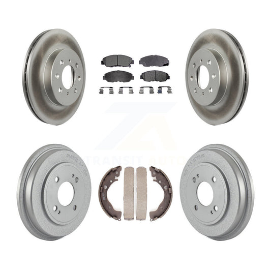 [Avant + Arrière] Kit de disque (revêtu) et plaquette (semi-métallique) de frein pour Honda Insight KGF-102371
