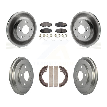 [Avant + Arrière] Kit de disque (revêtu) et plaquette (semi-métallique) de frein pour Honda Civic KGF-102379