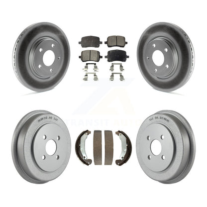 [Avant + Arrière] Kit de disque (revêtu) et plaquette (semi-métallique) de frein pour 2006 Pontiac Pursuit avec Brakes KGF-102388