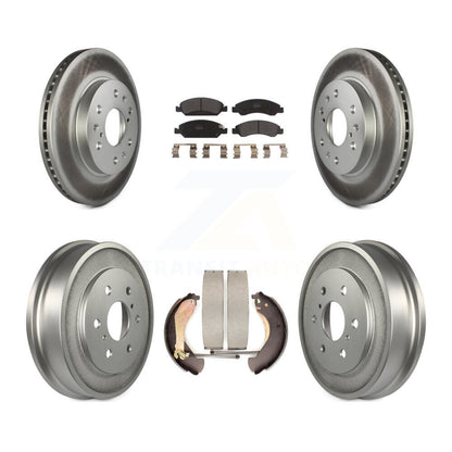 [Avant + Arrière] Kit de disque (revêtu) et plaquette (semi-métallique) de frein pour Chevrolet Silverado 1500 GMC Sierra Classic KGF-102389