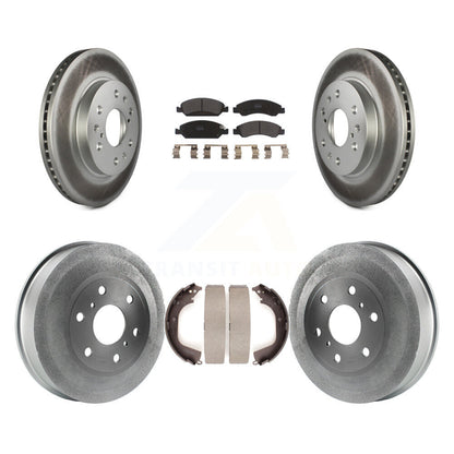 [Avant + Arrière] Kit de disque (revêtu) et plaquette (semi-métallique) de frein pour Chevrolet Silverado 1500 GMC Sierra KGF-102392