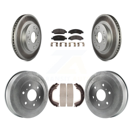 [Avant + Arrière] Kit de disque (revêtu) et plaquette (semi-métallique) de frein pour Chevrolet Silverado 1500 GMC Sierra KGF-102392