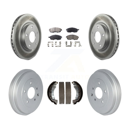 [Avant + Arrière] Kit de disque (revêtu) et plaquette (semi-métallique) de frein pour Nissan Sentra KGF-102395