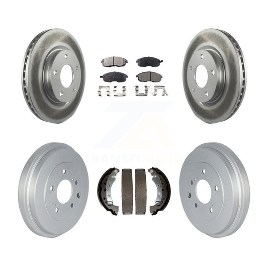 [Avant + Arrière] Kit de disque (revêtu) et plaquette (semi-métallique) de frein pour Nissan Sentra KGF-102395