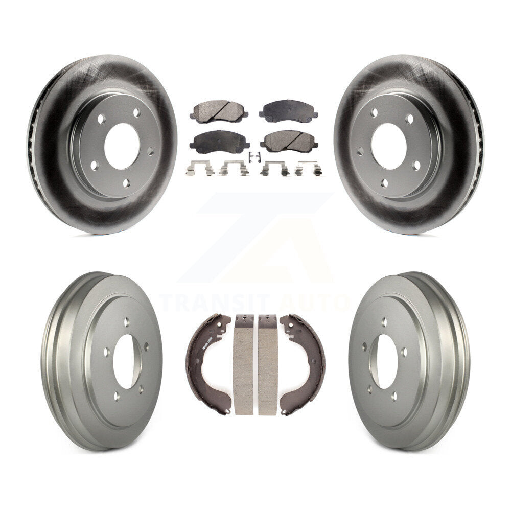 [Avant + Arrière] Kit de disque (revêtu) et plaquette (semi-métallique) de frein pour Dodge Caliber KGF-102399