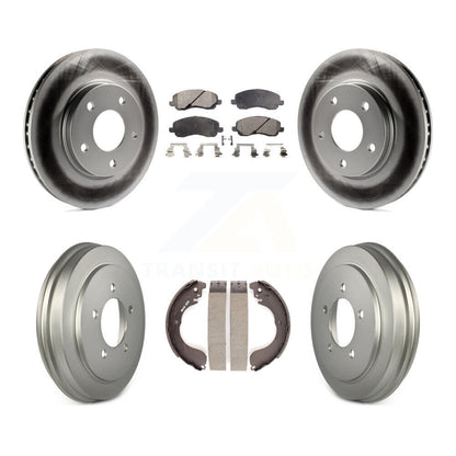 [Avant + Arrière] Kit de disque (revêtu) et plaquette (semi-métallique) de frein pour Dodge Caliber KGF-102399