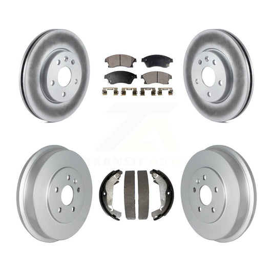 [Avant + Arrière] Kit de disque (revêtu) et plaquette (semi-métallique) de frein pour Chevrolet Cruze Limited KGF-102401