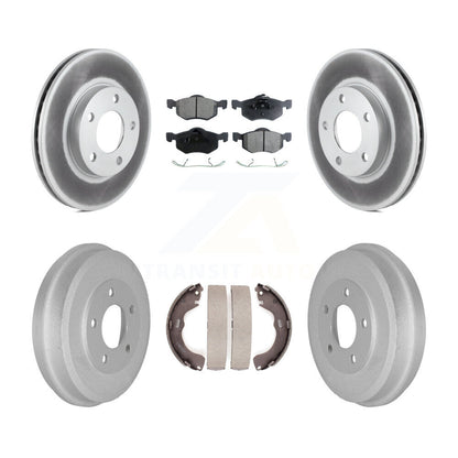 [Avant + Arrière] Kit de disque (revêtu) et plaquette (semi-métallique) de frein pour Ford Escape Mazda Tribute Mercury Mariner KGF-102403