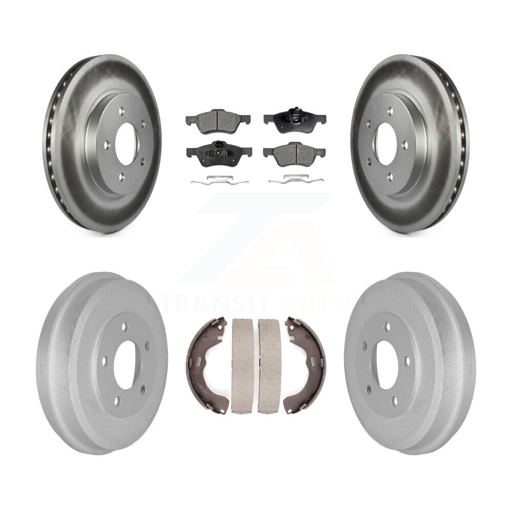 [Avant + Arrière] Kit de disque (revêtu) et plaquette (semi-métallique) de frein pour Ford Escape Mercury Mariner Mazda Tribute KGF-102404