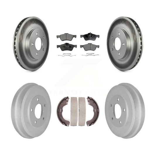 [Avant + Arrière] Kit de disque (revêtu) et plaquette (semi-métallique) de frein pour Ford Escape Mercury Mariner Mazda Tribute KGF-102404