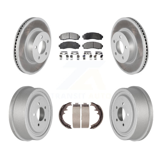 [Avant + Arrière] Kit de disque (revêtu) et plaquette (semi-métallique) de frein pour Ford Ranger Mazda B4000 avec 10" Diameter KGF-102405