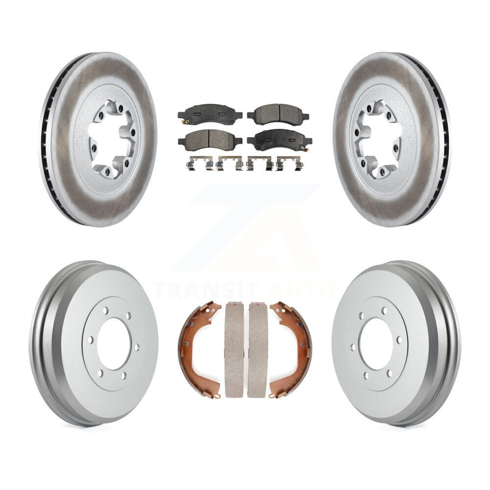 [Avant + Arrière] Kit de disque (revêtu) et plaquette (semi-métallique) de frein pour Chevrolet Colorado GMC Canyon KGF-102406