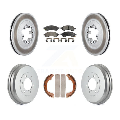 [Avant + Arrière] Kit de disque (revêtu) et plaquette (semi-métallique) de frein pour Chevrolet Colorado GMC Canyon KGF-102406