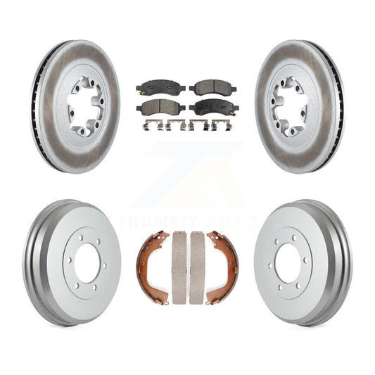 [Avant + Arrière] Kit de disque (revêtu) et plaquette (semi-métallique) de frein pour Chevrolet Colorado GMC Canyon KGF-102406