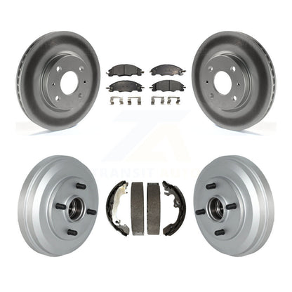 [Avant + Arrière] Kit de disque (revêtu) et plaquette (semi-métallique) de frein pour 2009-2011 Ford Focus KGF-102408
