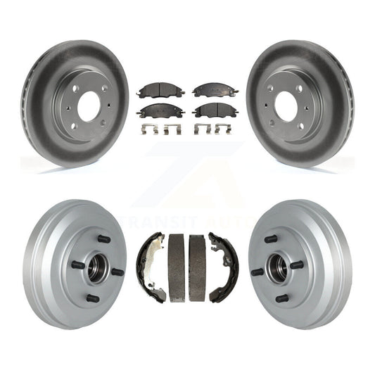 [Avant + Arrière] Kit de disque (revêtu) et plaquette (semi-métallique) de frein pour 2009-2011 Ford Focus KGF-102408