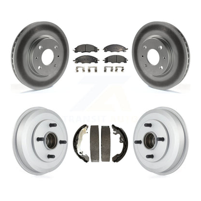 [Avant + Arrière] Kit de disque (revêtu) et plaquette (semi-métallique) de frein pour 2008 Ford Focus Wheel Bearing Includes KGF-102409