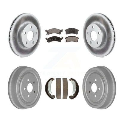 [Avant + Arrière] Kit de disque (revêtu) et plaquette (semi-métallique) de frein pour 2003-2005 Chevrolet Cavalier Pontiac Sunfire KGF-102410