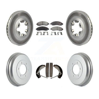 [Avant + Arrière] Kit de disque (revêtu) et plaquette (semi-métallique) de frein pour Chevrolet Colorado GMC Canyon Isuzu i-290 i-280 i-370 i-350 KGF-102412