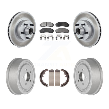 [Avant + Arrière] Kit de disque (revêtu) et plaquette (semi-métallique) de frein pour 2006-2009 Ford Ranger RWD avec 10" Diameter KGF-102415