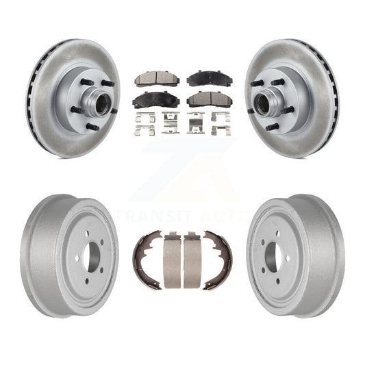 [Avant + Arrière] Kit de disque (revêtu) et plaquette (semi-métallique) de frein pour Ford Ranger avec 10" Diameter KGF-102416