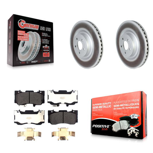 [Avant] Kit de disque (revêtu) et plaquette (semi-métallique) de frein pour Ford Mustang KGF-102427