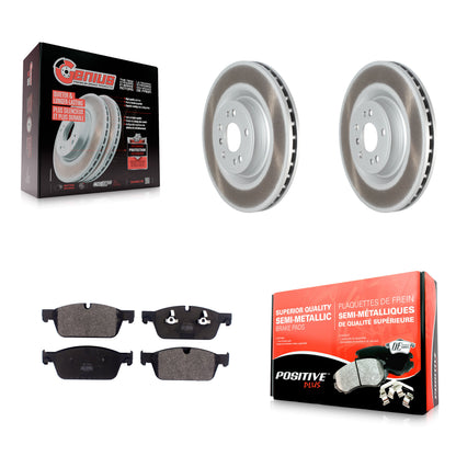[Avant] Kit de disque (revêtu) et plaquette (semi-métallique) de frein pour 2017 Mercedes-Benz GLS350d KGF-102456