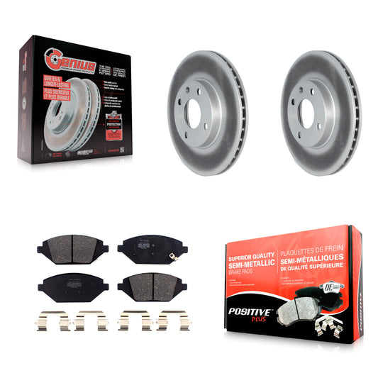 [Avant] Kit de disque (revêtu) et plaquette (semi-métallique) de frein pour 2016-2021 Chevrolet Spark KGF-102458