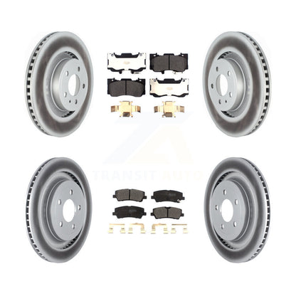 [Avant + Arrière] Kit de disque (revêtu) et plaquette (semi-métallique) de frein pour Ford Mustang KGF-102465