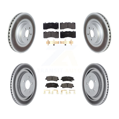 [Avant + Arrière] Kit de disque (revêtu) et plaquette (semi-métallique) de frein pour Ford Mustang avec Brembo Brakes KGF-102466
