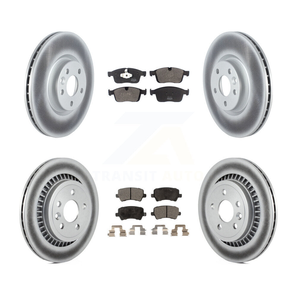 [Avant + Arrière] Kit de disque (revêtu) et plaquette (semi-métallique) de frein pour Volvo XC60 KGF-102468