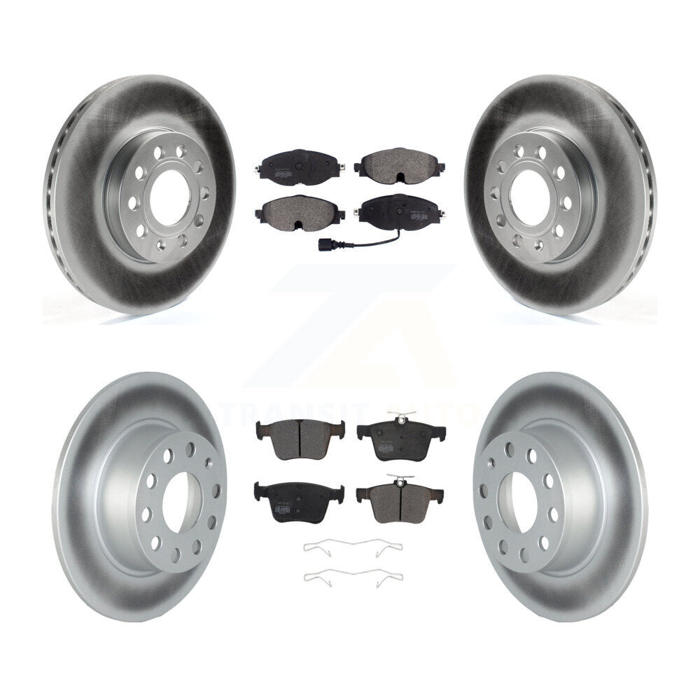 [Avant + Arrière] Kit de disque (revêtu) et plaquette (semi-métallique) de frein pour Volkswagen Jetta Taos KGF-102471