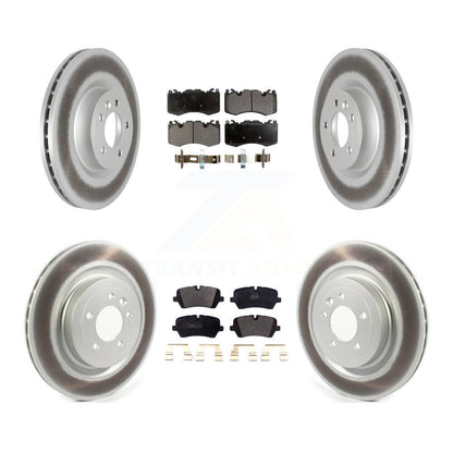 [Avant + Arrière] Kit de disque (revêtu) et plaquette (semi-métallique) de frein pour Land Rover Range Sport avec 363mm Diameter Rotor KGF-102479