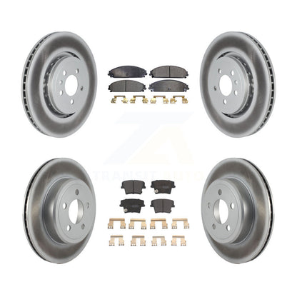 [Avant + Arrière] Kit de disque (revêtu) et plaquette (semi-métallique) de frein pour Dodge Charger avec 355mm Diameter Rotor KGF-102483