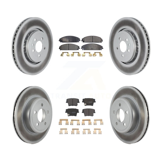 [Avant + Arrière] Kit de disque (revêtu) et plaquette (semi-métallique) de frein pour Dodge Charger avec 355mm Diameter Rotor KGF-102483