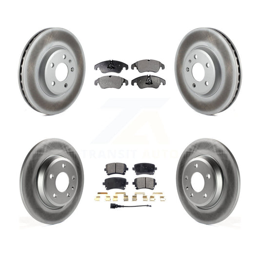 [Avant + Arrière] Kit de disque (revêtu) et plaquette (semi-métallique) de frein pour 2013 Audi A4 allroad KGF-102486