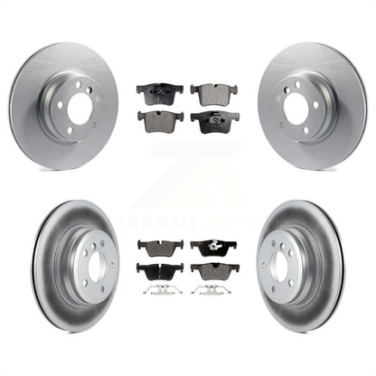 [Avant + Arrière] Kit de disque (revêtu) et plaquette (semi-métallique) de frein pour BMW 328i xDrive 428i Gran Coupe sans Blue Painted Calipers KGF-102487 par Transit Auto